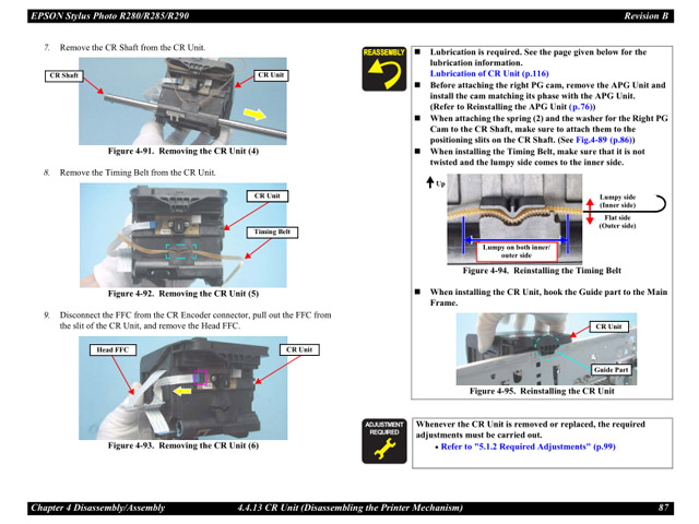 Epson R290 R280 R285 SERVICE MANUAL Epson R290 R280 R285 SERVICE MANUAL